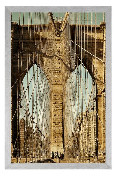 Plakat most Manhattan w New York