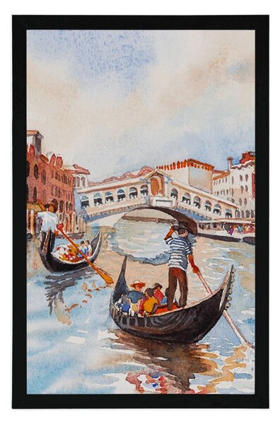 Plakat wenecka gondola