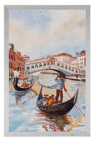 Plakat wenecka gondola
