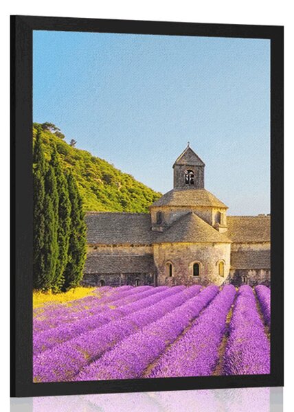 Plakat Prowansja z polami lawendy