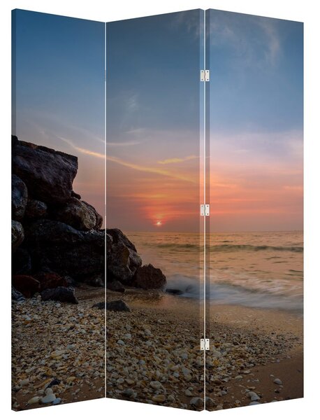 Parawan - Zachód Słońca na plaży (126x170 cm)