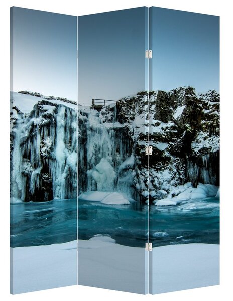 Parawan - Zamarznięte wodospady (126x170 cm)