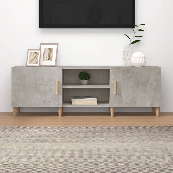 Szafka pod telewizor, szarość betonu, 150x30x50 cm