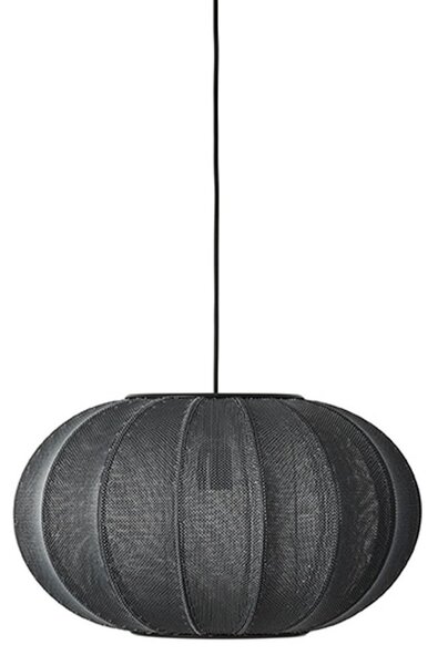 Lampa Wisząca Made By Hand, Knit-Wit 45, ściemnialny, czarny, salon, tkanina | tekstylia, skandynawski