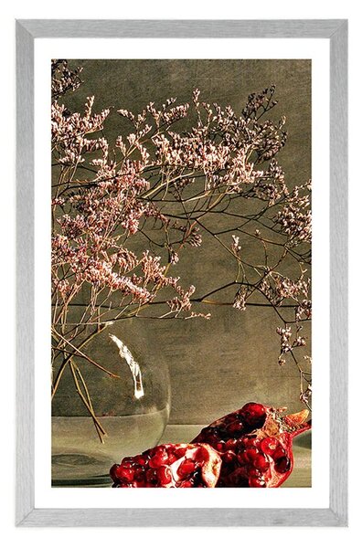 Plakat z passe-partout jesienne zacisze