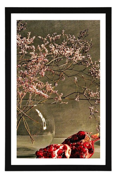 Plakat z passe-partout jesienne zacisze