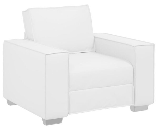 Sofa biaÅy 99 x 78 x 84 cm tkanina