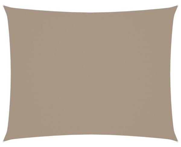 Prostokątny żagiel ogrodowy z tkaniny oxford, 2x3 m, taupe