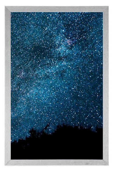 Plakat widok na nocne niebo