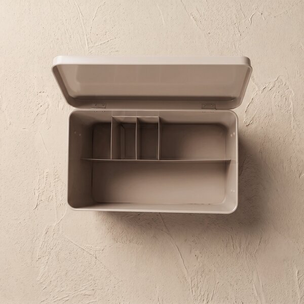 Apteczka metalowa z wyjmowaną tacką, 32,5 x 16,5 x 20,5 cm