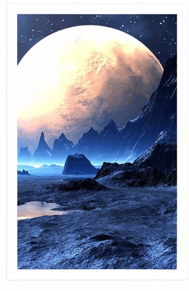Plakat krajobraz fantazyjny