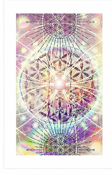 Plakat z passe-partout Mandala w ciekawym designie