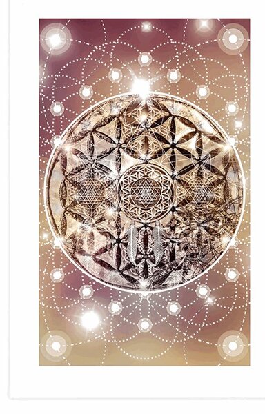 Plakat z passe-partout czarująca Mandala