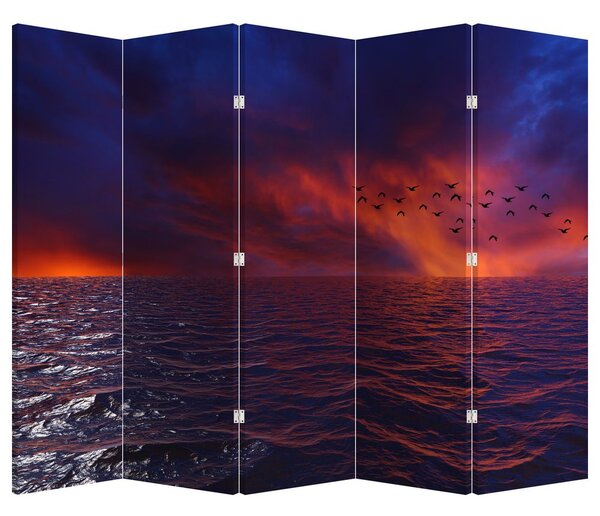 Parawan - Morze z ptakami (210x170 cm)