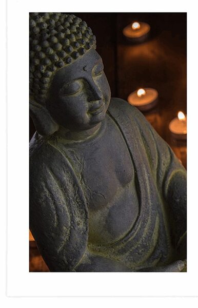 Plakat z passe-partout Budda pełen harmonii