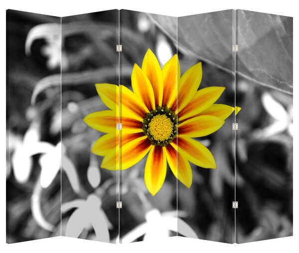 Parawan - Żółty kwiat (210x170 cm)