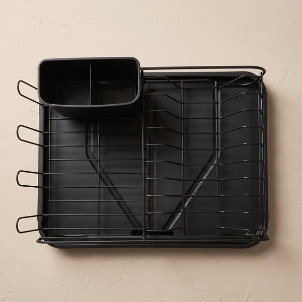 Suszarka do naczyń rozsuwana z ociekaczem, 41,5 x 36,5 x 20,5 cm
