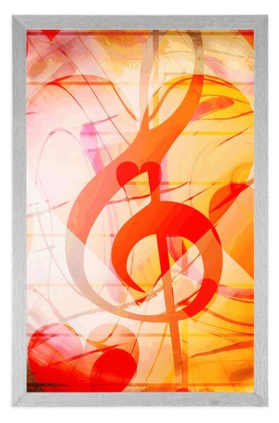 Plakat miłość do muzyki
