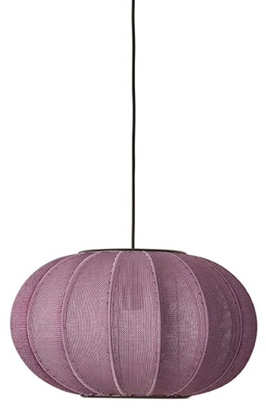 Lampa Wisząca Made By Hand, Knit-Wit 45, ściemnialny, fioletowy, salon, tkanina | tekstylia, skandynawski