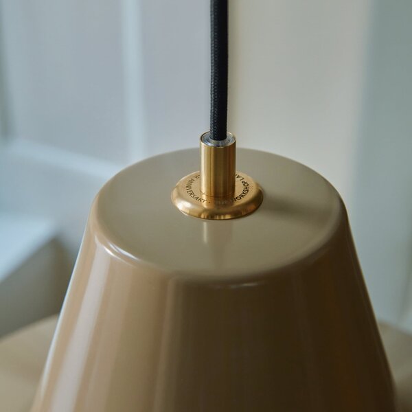 Lampa Wisząca Made By Hand, Workshop W3, ściemnialny, beżowy, jadalnia, aluminium, design