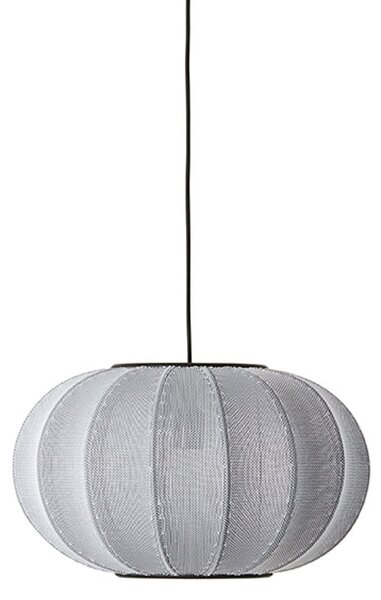 Lampa Wisząca Made By Hand, Knit-Wit 45, ściemnialny, szary, salon, tkanina | tekstylia, skandynawski