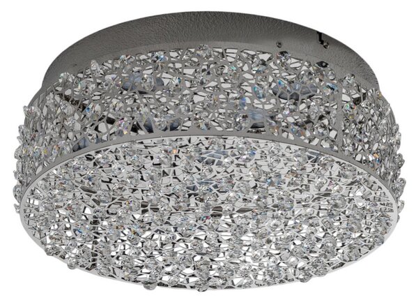 Lampa Sufitowa Lucande, Felias, metaliczny, sypialnia, szkło, nowoczesny