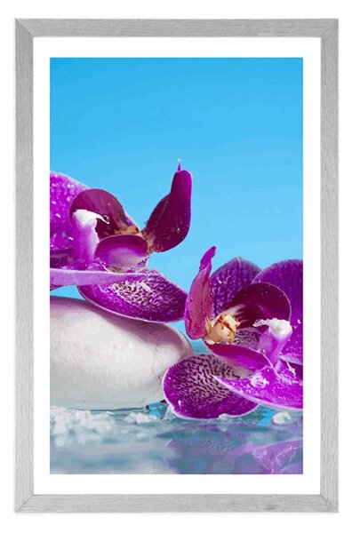 Plakat z passe-partout wellness zacisze