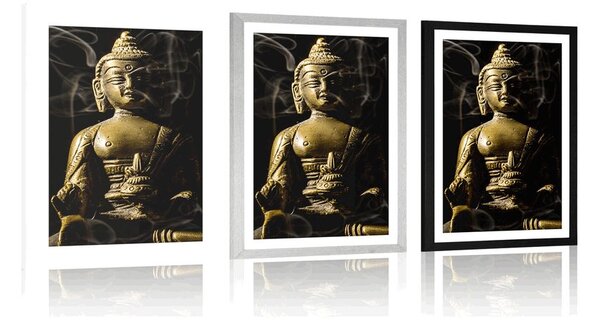 Plakat z passe-partout Statua Buddy