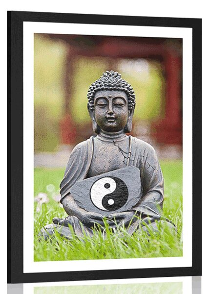 Plakat z passe-partout filozofia buddyzmu