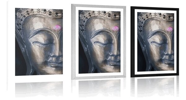 Plakat z passe-partout boski Budda