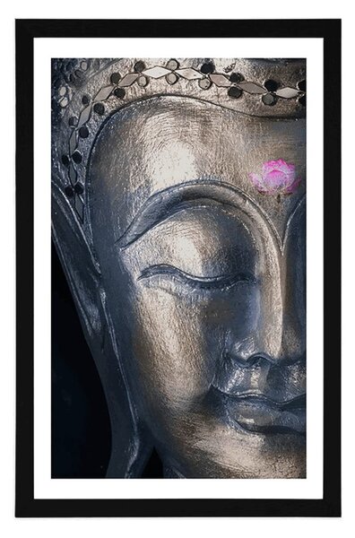Plakat z passe-partout boski Budda