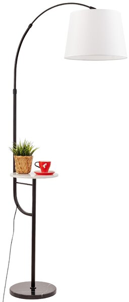 LAMPA STOJĄCA PODŁOGOWA CZARNO-BIAŁA MADEO