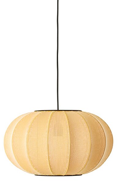 Lampa Wisząca Made By Hand, Knit-Wit 45, ściemnialny, żółty, salon, tkanina | tekstylia, skandynawski