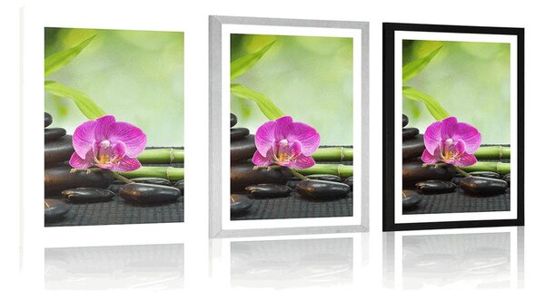 Plakat z passe-partout Feng Shui martwa natura