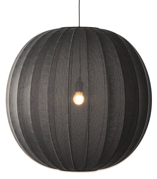 Knit-Wit 75 Round Lampa Wisząca Czarna - Made By Hand