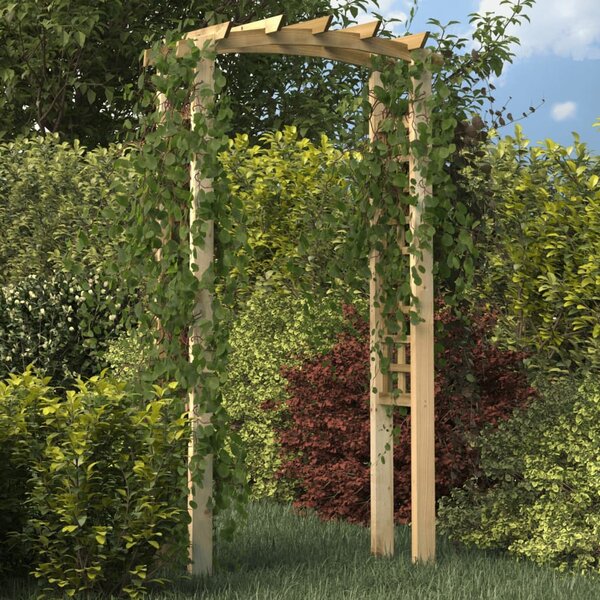 Pergola ogrodowa z kratką, 110x60x210 cm, drewno sosnowe
