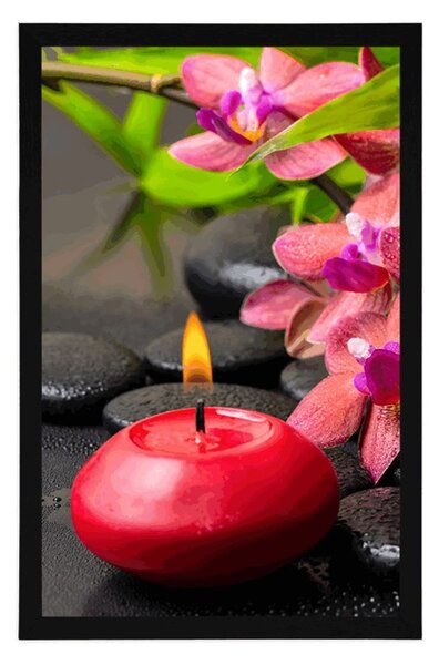 Plakat kojąca martwa natura Zen