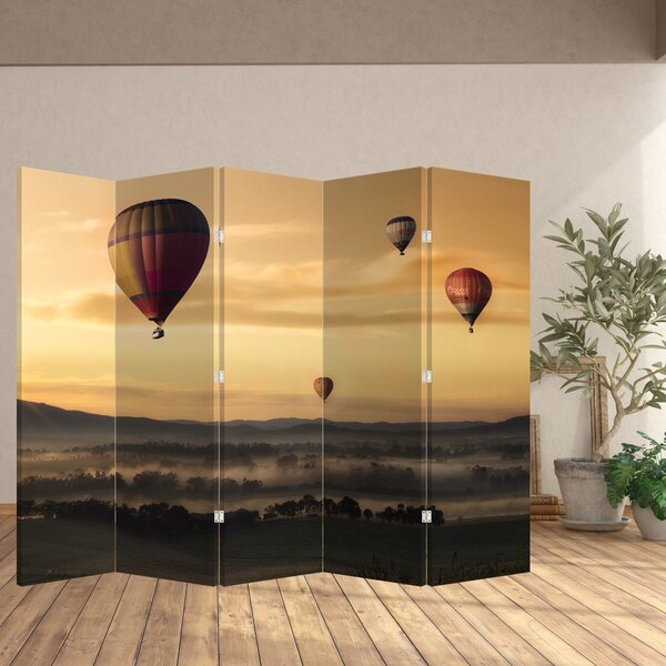 Parawan - Latające balony (210x170 cm)