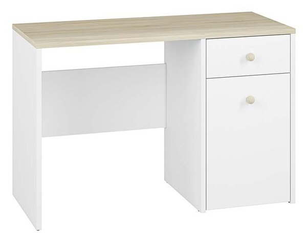Białe biurko z szufladą Elmo 18