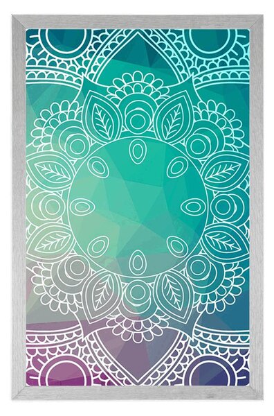 Plakat pastelowa Mandala