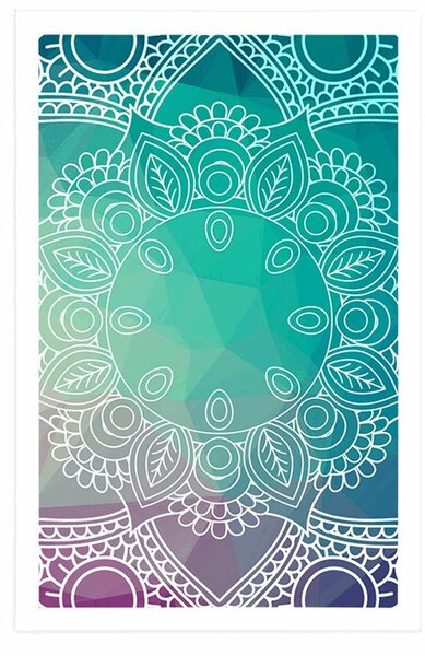 Plakat pastelowa Mandala