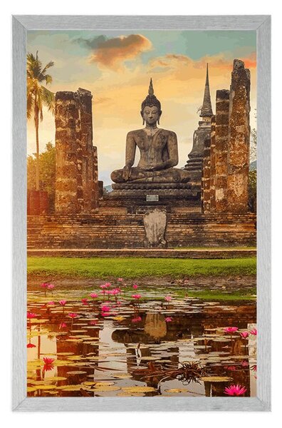 Plakat Posąg Buddy w parku Sukhothai
