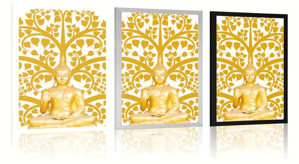 Plakat Budda z drzewem życia