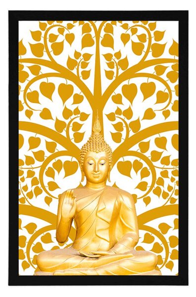 Plakat Budda z drzewem życia