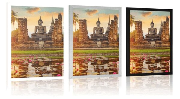Plakat Posąg Buddy w parku Sukhothai