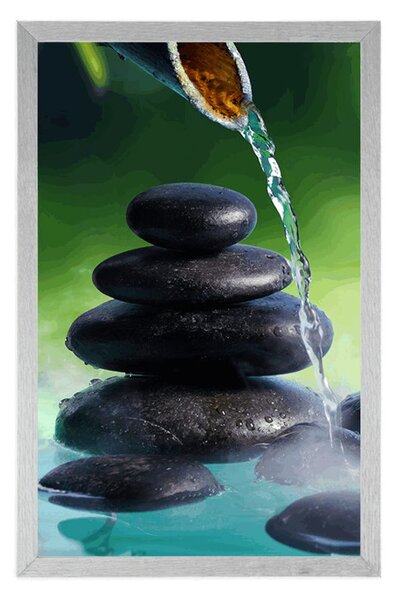 Plakat harmonia w Zen ogrodzie