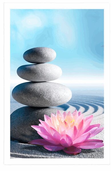 Plakat wellness kamenie