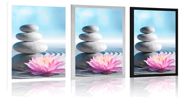 Plakat wellness kamenie