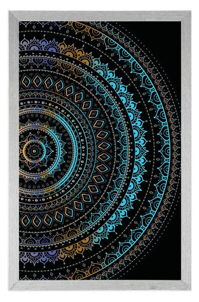 Plakat Mandala ze wzorem słońca