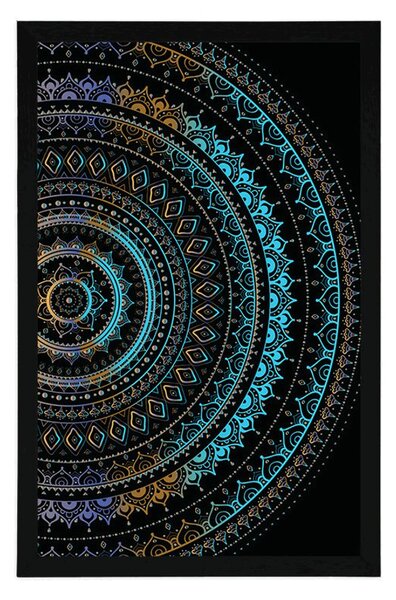 Plakat Mandala ze wzorem słońca